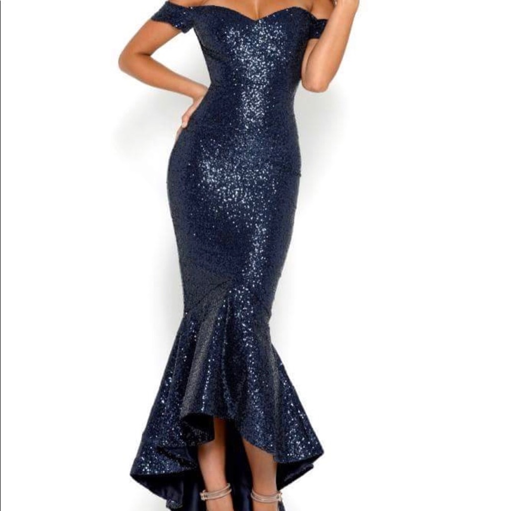 Portia and Scarlett navy blue evening gown size XL
